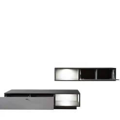 Moderne TV Anbauwand in Grau - Ridona (zweiteilig)^Wohnen Hot