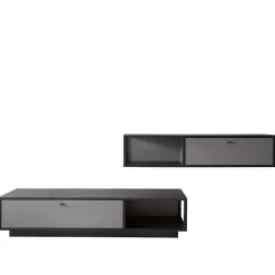 Moderne TV Anbauwand in Grau - Ridona (zweiteilig)^Wohnen Hot