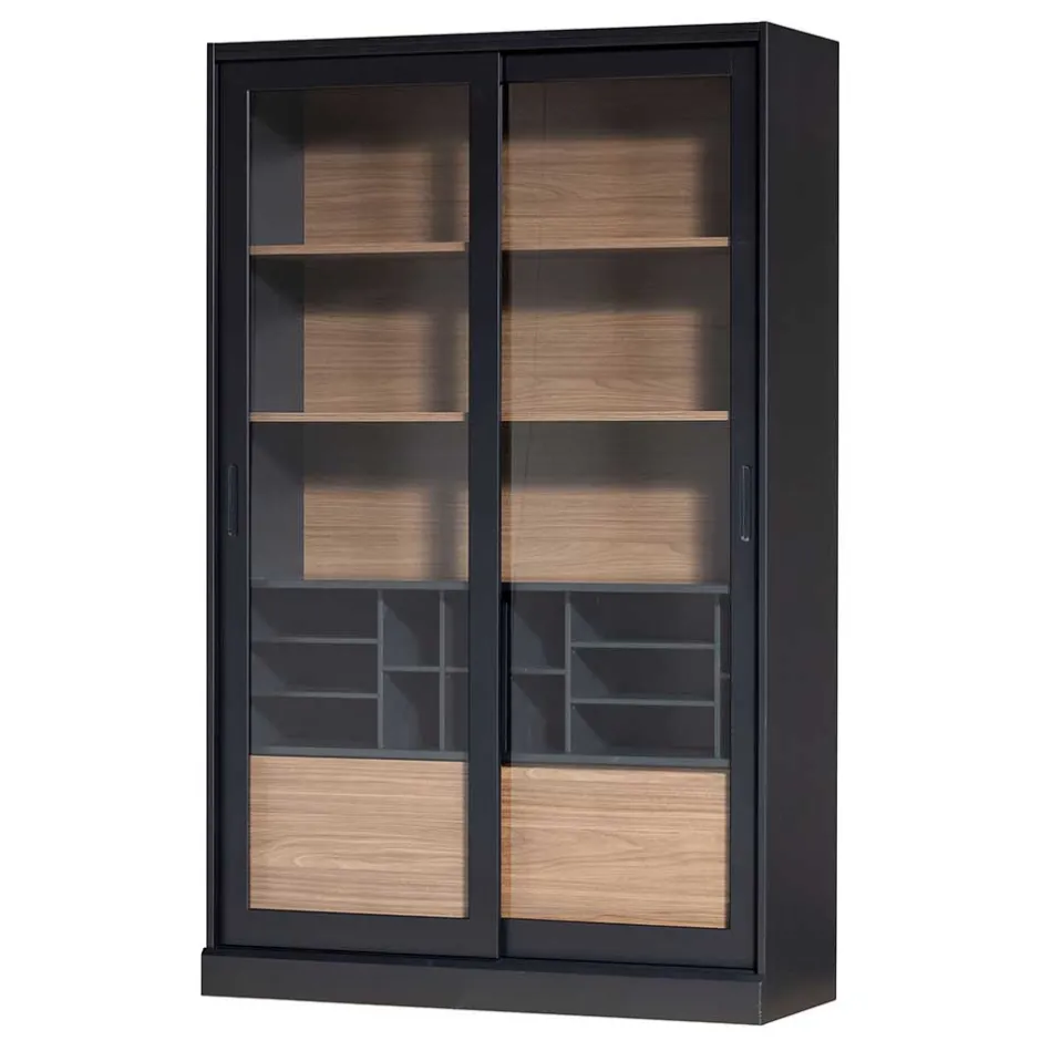 Wohnen Moderne Vitrine mit Glas Schiebetüren - Susanne