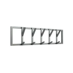 Moderne Wandgarderobe mit fünf Kleiderhaken - Claudira^Wohnen