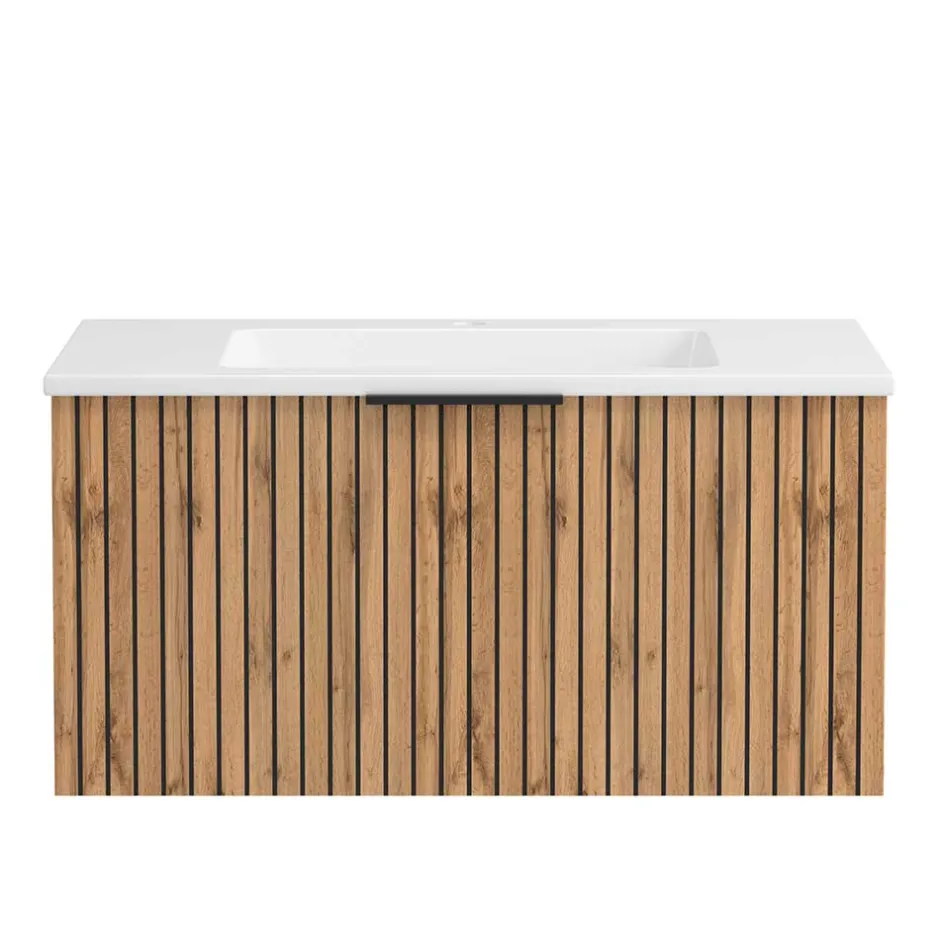 Wohnen Moderne Waschkonsole mit Einlassbecken - Crystoga