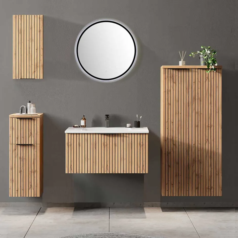 Wohnen Moderne Waschkonsole mit Einlassbecken - Crystoga