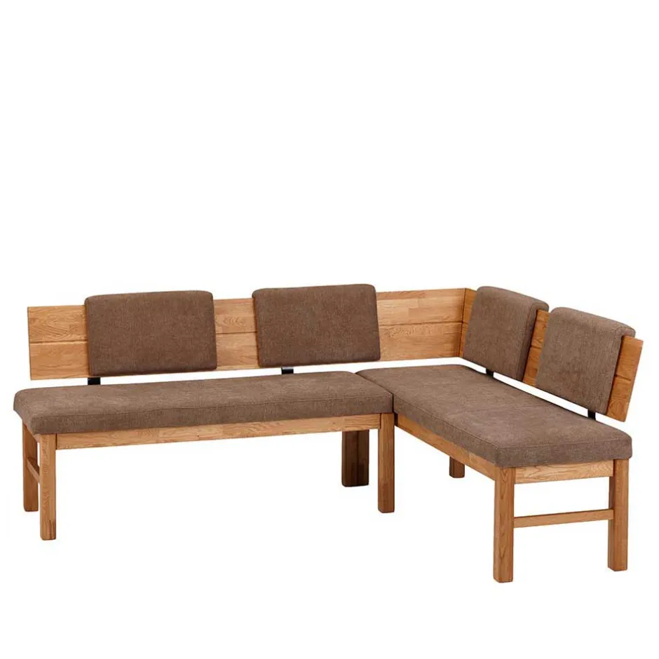 Wohnen Moderne Wildeiche Eckbank mit Polsterung - Virds