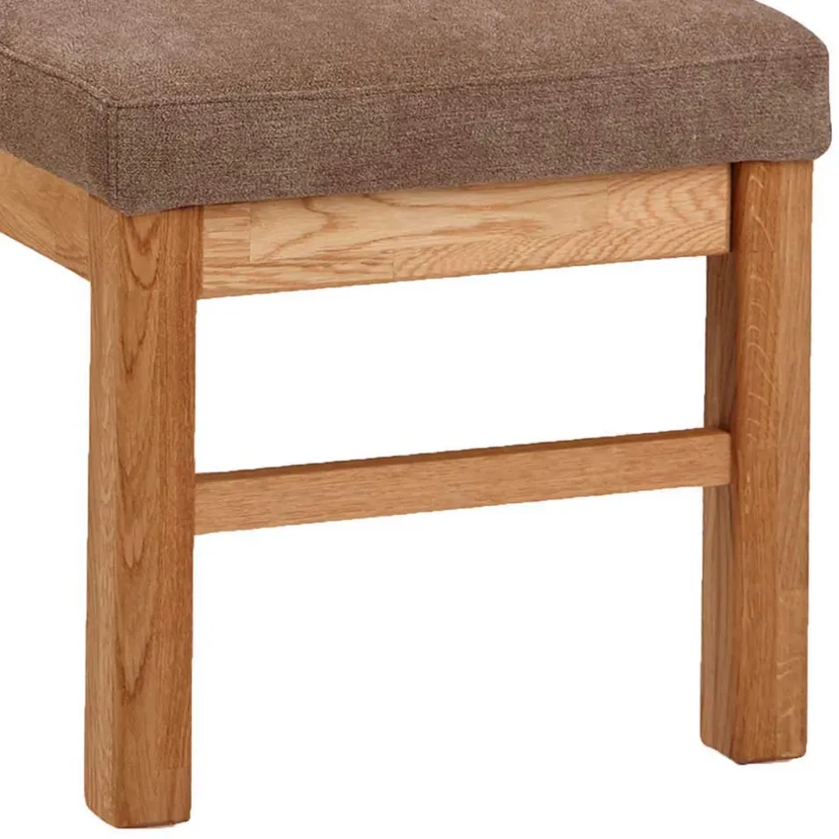 Wohnen Moderne Wildeiche Eckbank mit Polsterung - Virds