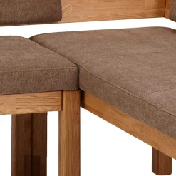 Wohnen Moderne Wildeiche Eckbank mit Polsterung - Virds