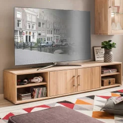 Wohnen Moderne Wohnwand aus Holz - Dulciana (vierteilig)