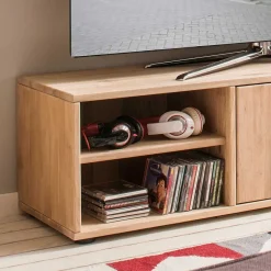 Wohnen Moderne Wohnwand aus Holz - Dulciana (vierteilig)