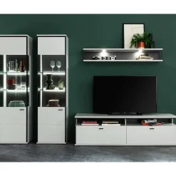 Wohnen Moderne Wohnwand-Möbel im Set - Loazin (vierteilig)