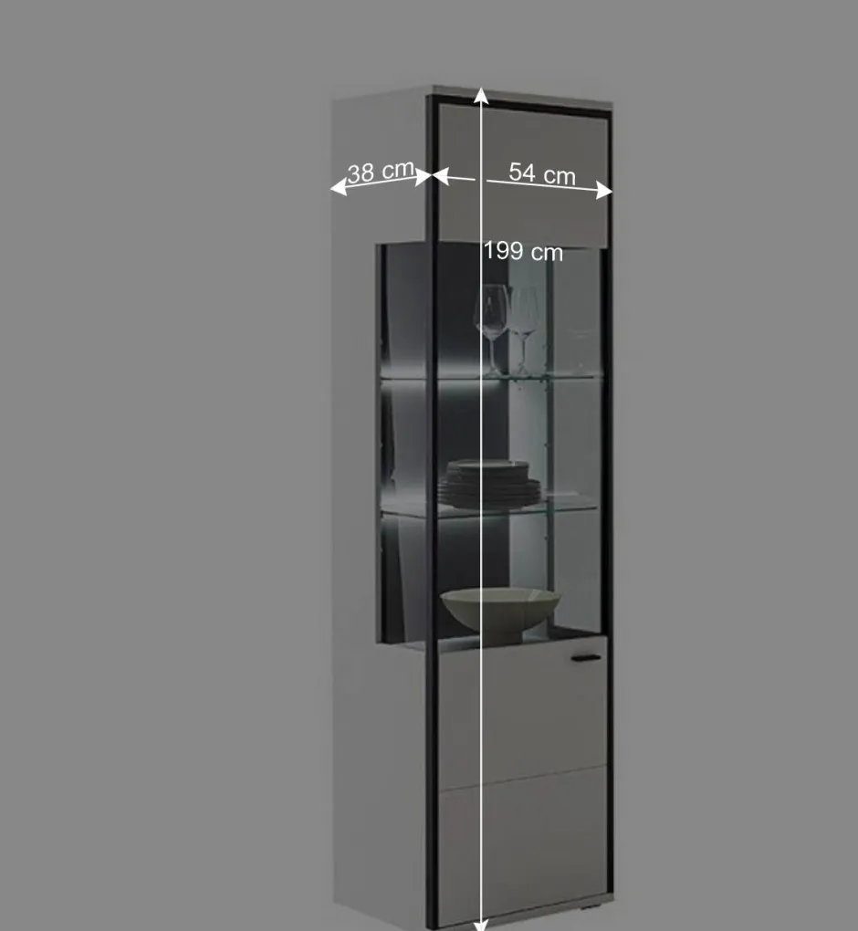 Wohnen Moderne Wohnwand-Möbel im Set - Loazin (vierteilig)