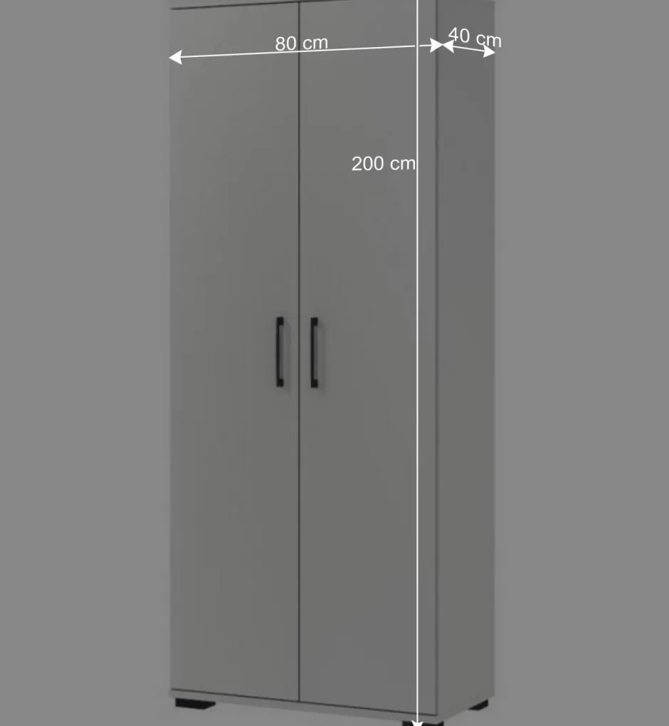 Moderner Aktenschrank in Lichtgrau - Halcoms^Wohnen Best