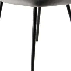 Moderner Armlehnenstuhl in Grau & Schwarz - Sazilo (2er Set)^Wohnen Hot