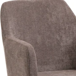 Moderner Armlehnenstuhl in Braun - Myrano^Wohnen