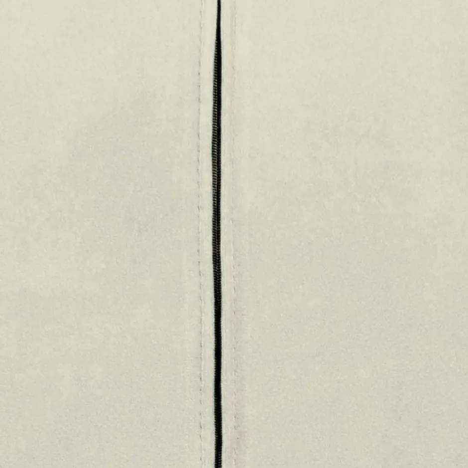 Wohnen Moderner Armlehnenstuhl in Creme Samtstoff - Trocios