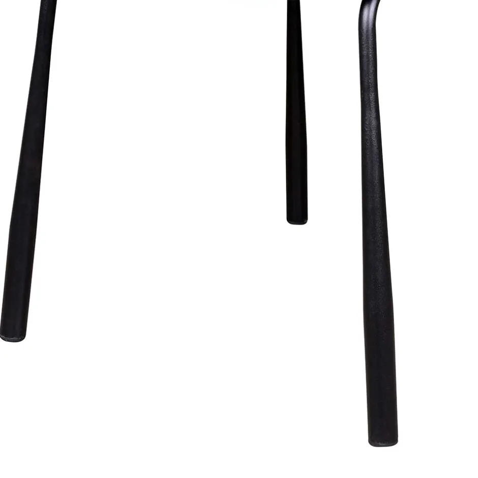 Wohnen Moderner Armlehnenstuhl in Creme Samtstoff - Trocios