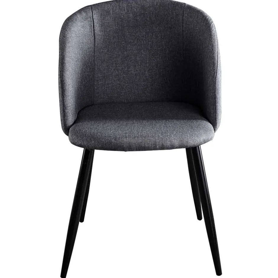 Moderner Armlehnstuhl in Dunkelgrau - Nauizia (2er Set)^Wohnen