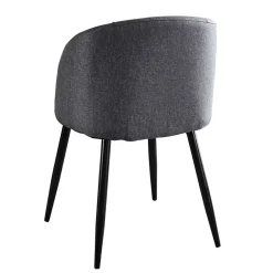 Moderner Armlehnstuhl in Dunkelgrau - Nauizia (2er Set)^Wohnen