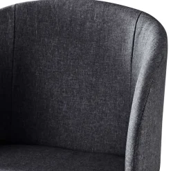 Moderner Armlehnstuhl in Dunkelgrau - Nauizia (2er Set)^Wohnen