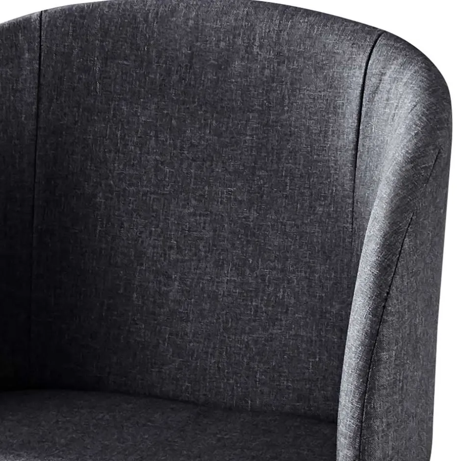 Moderner Armlehnstuhl in Dunkelgrau - Nauizia (2er Set)^Wohnen