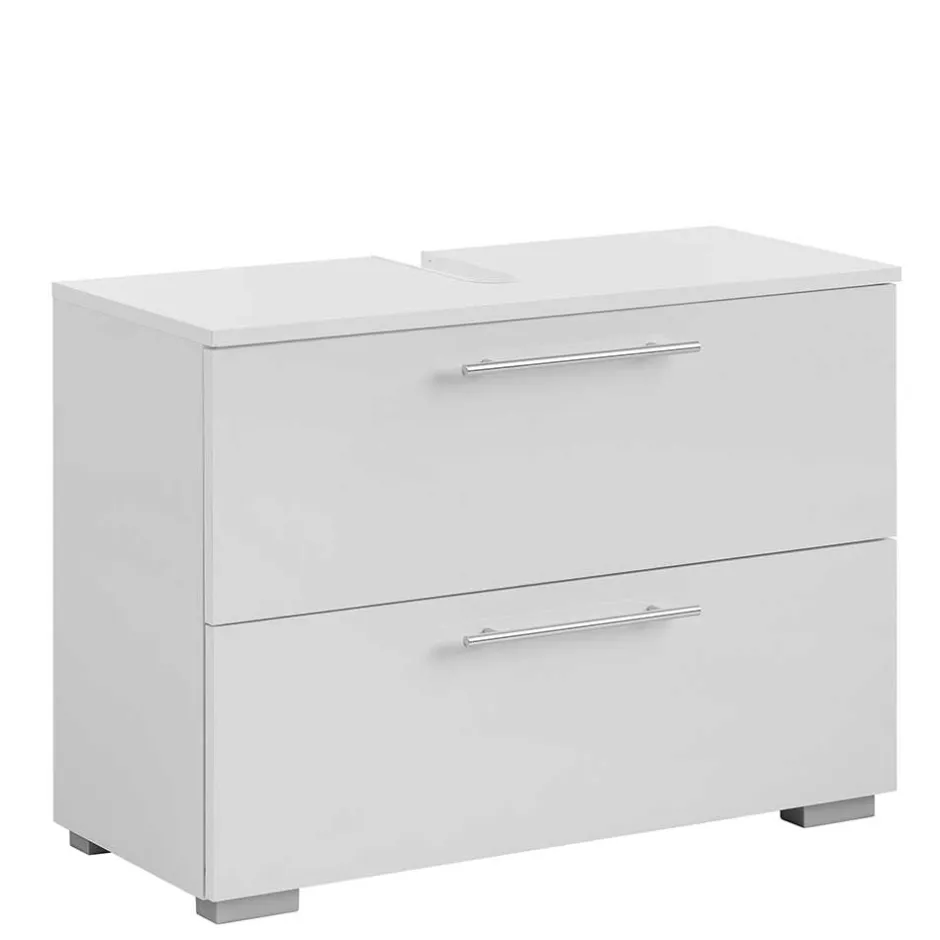 Wohnen Moderner Bad Waschbeckenschrank in Weiß - Tyler