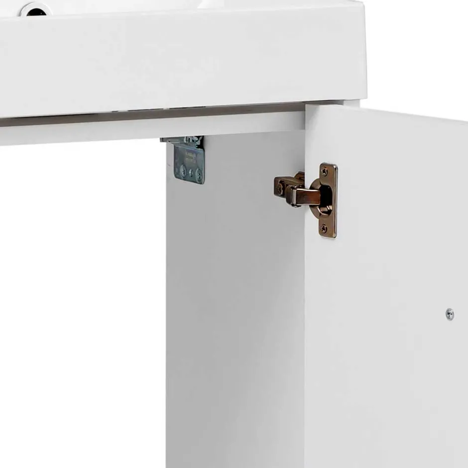 Wohnen Moderner Bad Waschplatz in Weiß & Gold - Nuszaleva