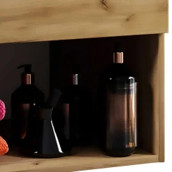 Wohnen Moderner Bad Waschplatz im Holz Look - Toulon (zweiteilig)