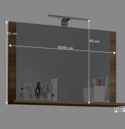 Wohnen Moderner Bad Waschplatz im Holz Look - Toulon (zweiteilig)