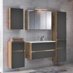 Wohnen Moderner Badblock Möbelset - Athrin (fünfteilig)