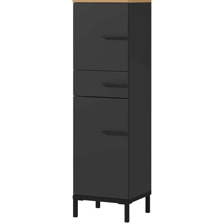 Wohnen Moderner Badezimmerschrank 125 cm hoch - Lucrino
