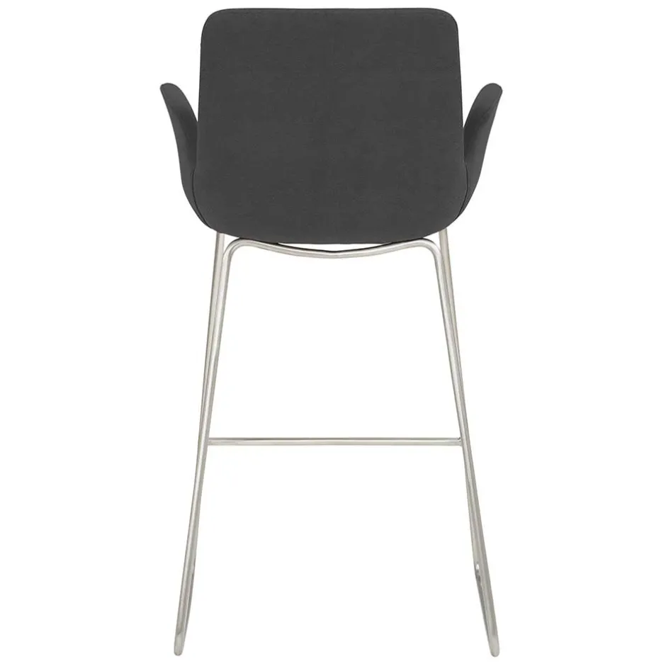 Moderner Barstuhl mit Armlehnen in Dunkelgrau - Vaiana^Wohnen Sale