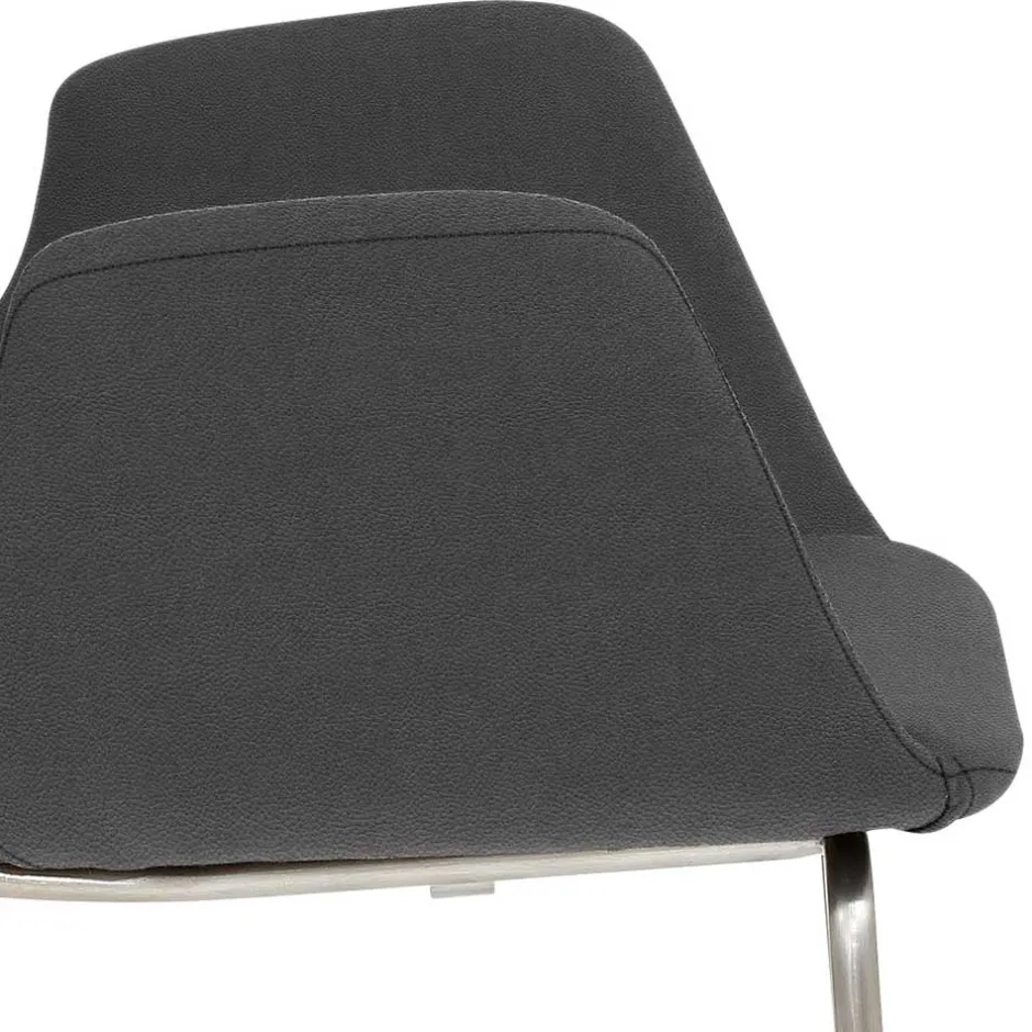 Moderner Barstuhl mit Armlehnen in Dunkelgrau - Vaiana^Wohnen Sale