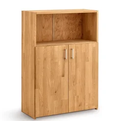 Wohnen Moderner Büroschrank aus Wildeiche Massivholz - Rosenna
