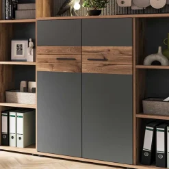 Moderner Büroschrank in Wildeichefarben - Lucios^Wohnen Sale