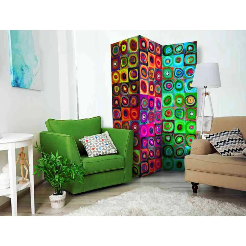 Moderner Design Paravent in Bunt - Gamzan^Wohnen Online