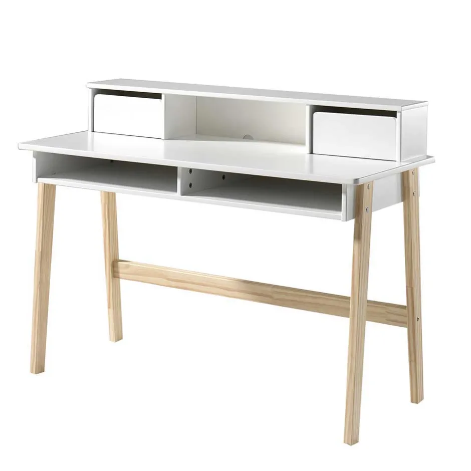 Kinder Wohnen Moderner Design Schreibtisch inkl Aufsatz - Mauricia