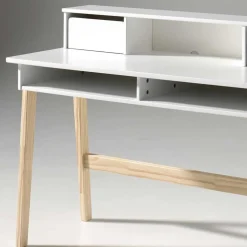 Kinder Wohnen Moderner Design Schreibtisch inkl Aufsatz - Mauricia