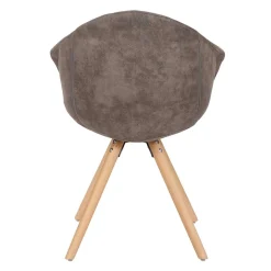 Wohnen Moderner Esstisch Sessel in Taupe - Gozos (2er Set)