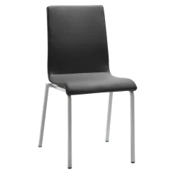 Moderner Esszimmerstuhl in Dunkelgrau Microfaser - Termi^Wohnen