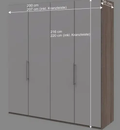 Moderner Falttürenschrank mit Metallgriffen - Vaclyn^Wohnen Best
