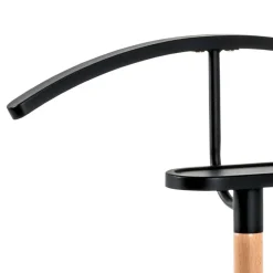 Herren Wohnen Moderner Herrendiener in Schwarz & Buche - Exas