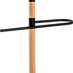 Herren Wohnen Moderner Herrendiener in Schwarz & Buche - Exas