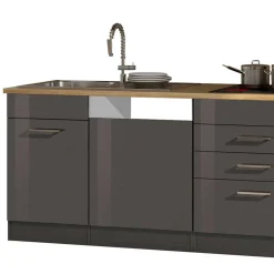 Wohnen Moderner Küchenblock in Grau - Bozenia I (siebenteilig)