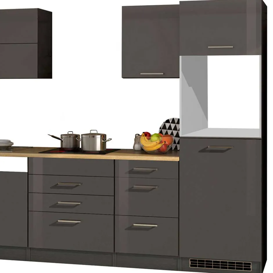 Wohnen Moderner Küchenblock in Grau - Bozenia I (siebenteilig)