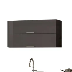 Wohnen Moderner Küchenblock in Grau - Bozenia I (siebenteilig)