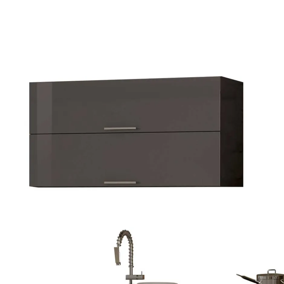 Wohnen Moderner Küchenblock in Grau - Bozenia I (siebenteilig)