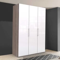 Moderner Kleiderschrank in Weiß Glas - Empresian^Wohnen Sale