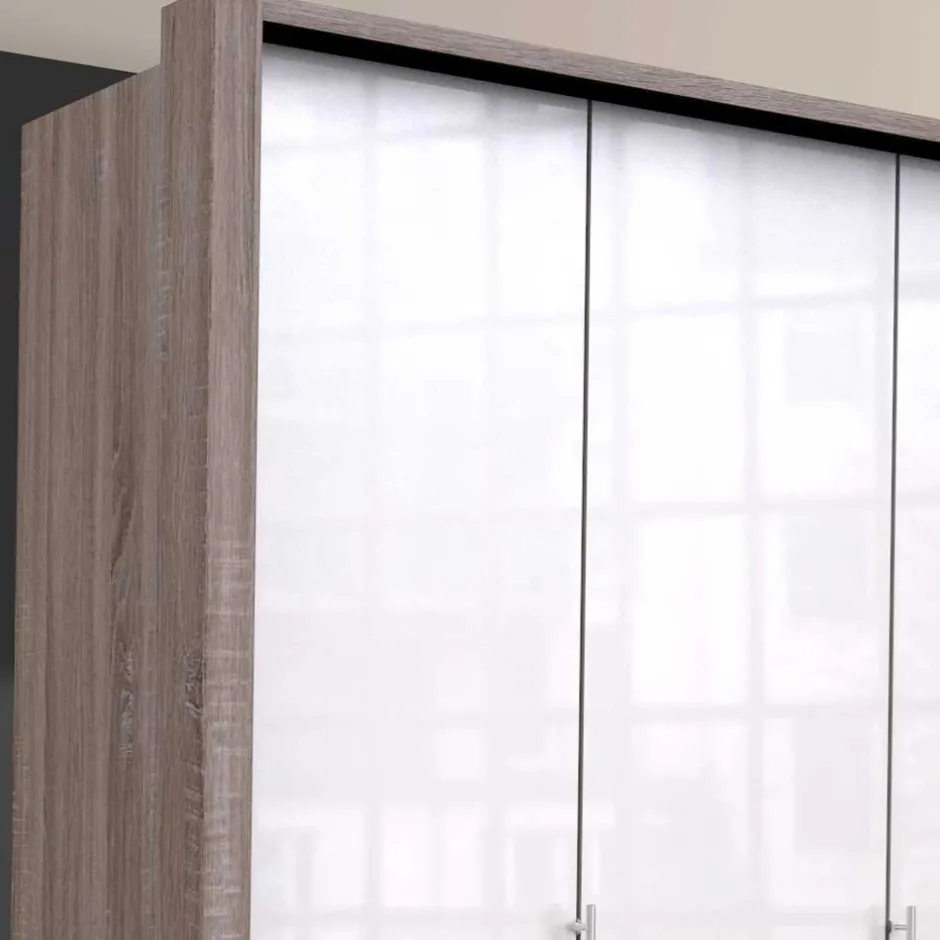 Moderner Kleiderschrank in Weiß Glas - Empresian^Wohnen Sale