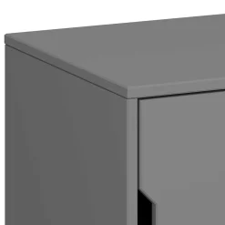 Moderner Nachtschrank in Grau - Niento^Wohnen New