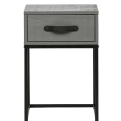 Moderner Nachttisch in Grau & Schwarz - Firgetta^Wohnen