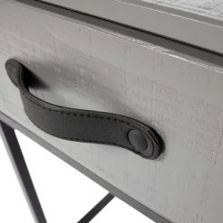 Moderner Nachttisch in Grau & Schwarz - Firgetta^Wohnen