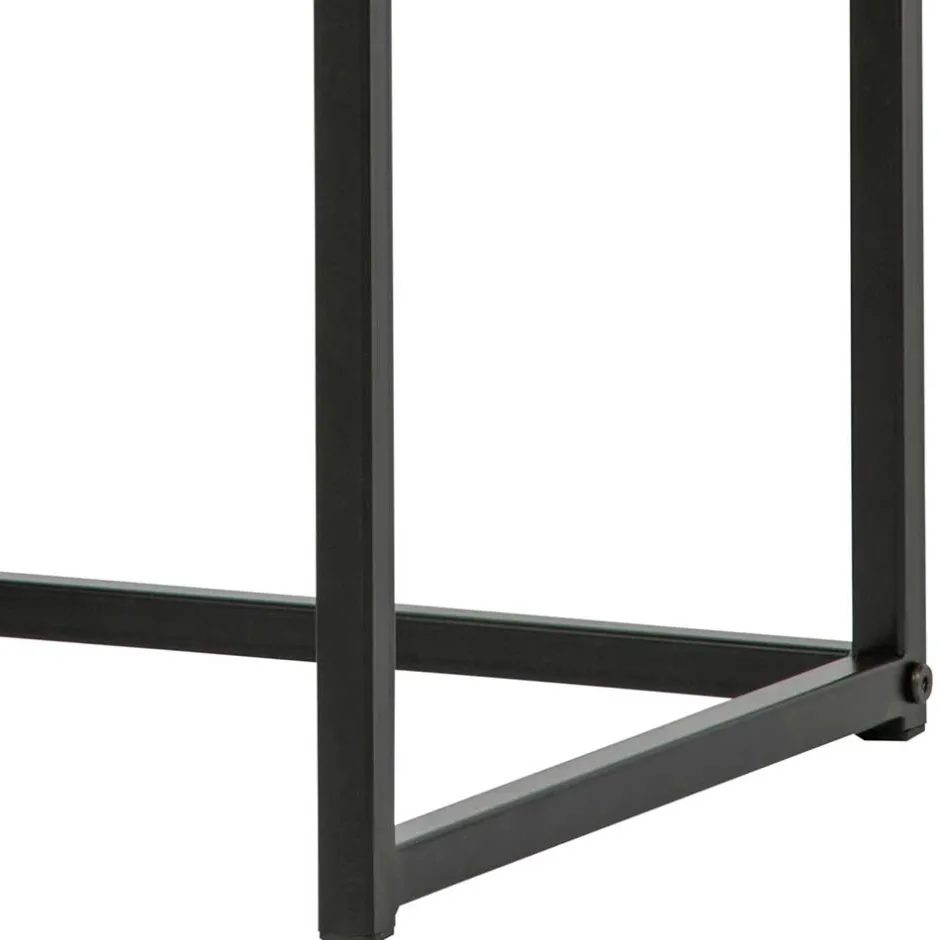 Moderner Nachttisch in Grau & Schwarz - Firgetta^Wohnen